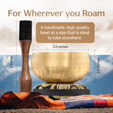 Golden Stillness Tibetan Singing Bowl