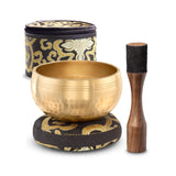 Golden Stillness Tibetan Singing Bowl Set