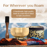 Golden Stillness Tibetan Singing Bowl Set