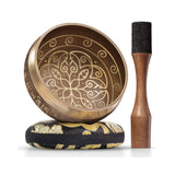 Golden Bloom Tibetan Singing Bowl