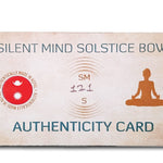 Golden Solstice Collectible Singing Bowl - Hand Hammered Tibetan Silent Mind - Silent Mind