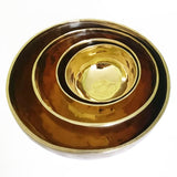 Golden Solstice Collectible Singing Bowl - Hand Hammered Tibetan Silent Mind - Silent Mind