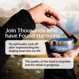 Tranquil Aura Tibetan Singing Bowl – Handcrafted Sound Bowl for Meditation & Relaxation
