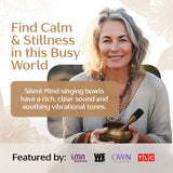 Golden Serenity Tibetan Singing Bowl – Handcrafted Sound Bowl for Meditation & Mindfulness