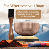Polished Harmony Tibetan Singing Bowl – Hand-Hammered Sound Bowl for Meditation & Mindfulness