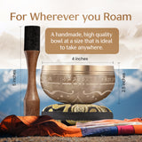Golden Harmony Tibetan Singing Bowl – Handcrafted Sound Bowl for Meditation & Relaxation