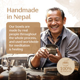 Golden Harmony Tibetan Singing Bowl – Handcrafted Sound Bowl for Meditation & Relaxation