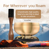 Golden Clarity Tibetan Singing Bowl – Handcrafted Sound Bowl for Meditation & Relaxation