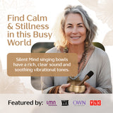 Golden Clarity Tibetan Singing Bowl – Handcrafted Sound Bowl for Meditation & Relaxation
