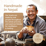 Golden Clarity Tibetan Singing Bowl – Handcrafted Sound Bowl for Meditation & Relaxation