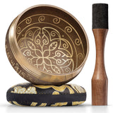 Golden Bloom Tibetan Singing Bowl – Handcrafted Sound Bowl for Meditation & Relaxation