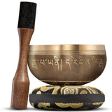Golden Bloom Tibetan Singing Bowl – Handcrafted Sound Bowl for Meditation & Relaxation