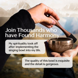 Golden Bloom Tibetan Singing Bowl – Handcrafted Sound Bowl for Meditation & Relaxation