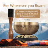 Golden Bloom Tibetan Singing Bowl – Handcrafted Sound Bowl for Meditation & Relaxation