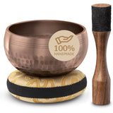 Polished Harmony Tibetan Singing Bowl – Hand-Hammered Sound Bowl for Meditation & Mindfulness