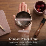 Size of the Polished Harmony singing bowl held in the hand