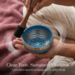 Tranquil Aura singing bowl being played: clear tone, sustained vibration