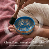 Tranquil Aura singing bowl being played: clear tone, sustained vibration