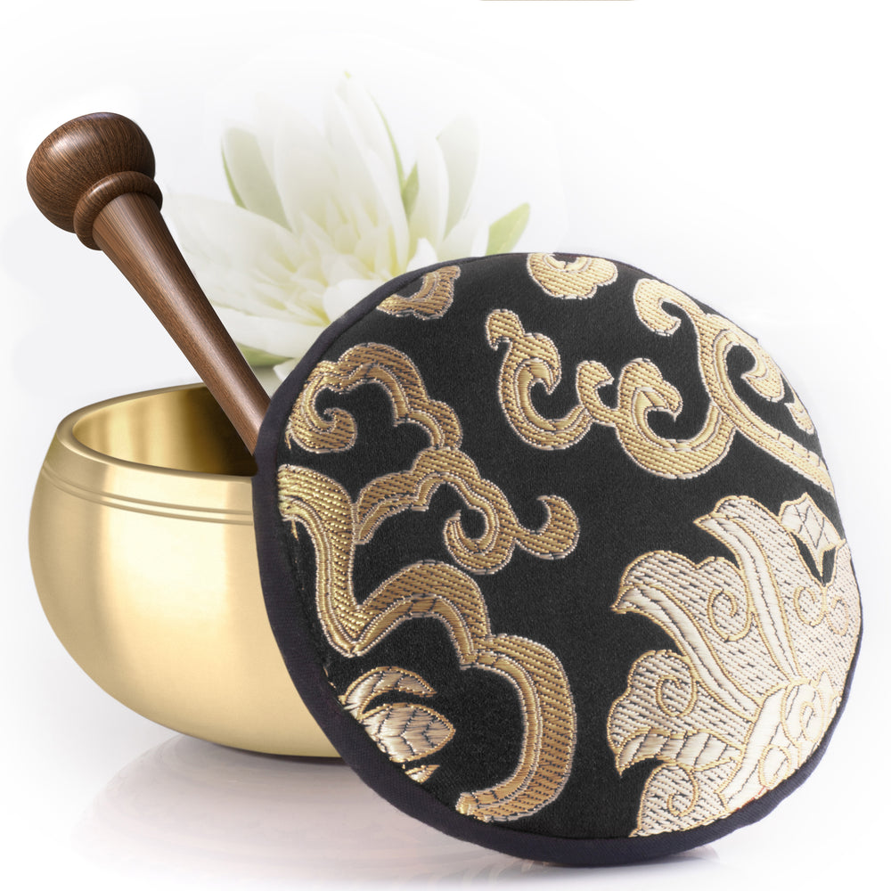 
                  
                    Original Polished Bronze Bowl with Black Pillow ~ Tibetan Singing Bowl Set Singing Bowl Silent Mind - Silent Mind
                  
                