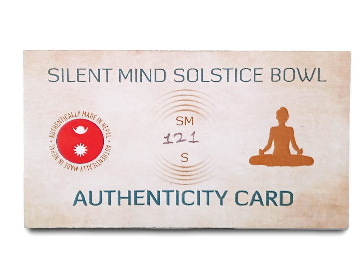 
                  
                    Golden Solstice Collectible Singing Bowl - Hand Hammered Tibetan Silent Mind - Silent Mind
                  
                