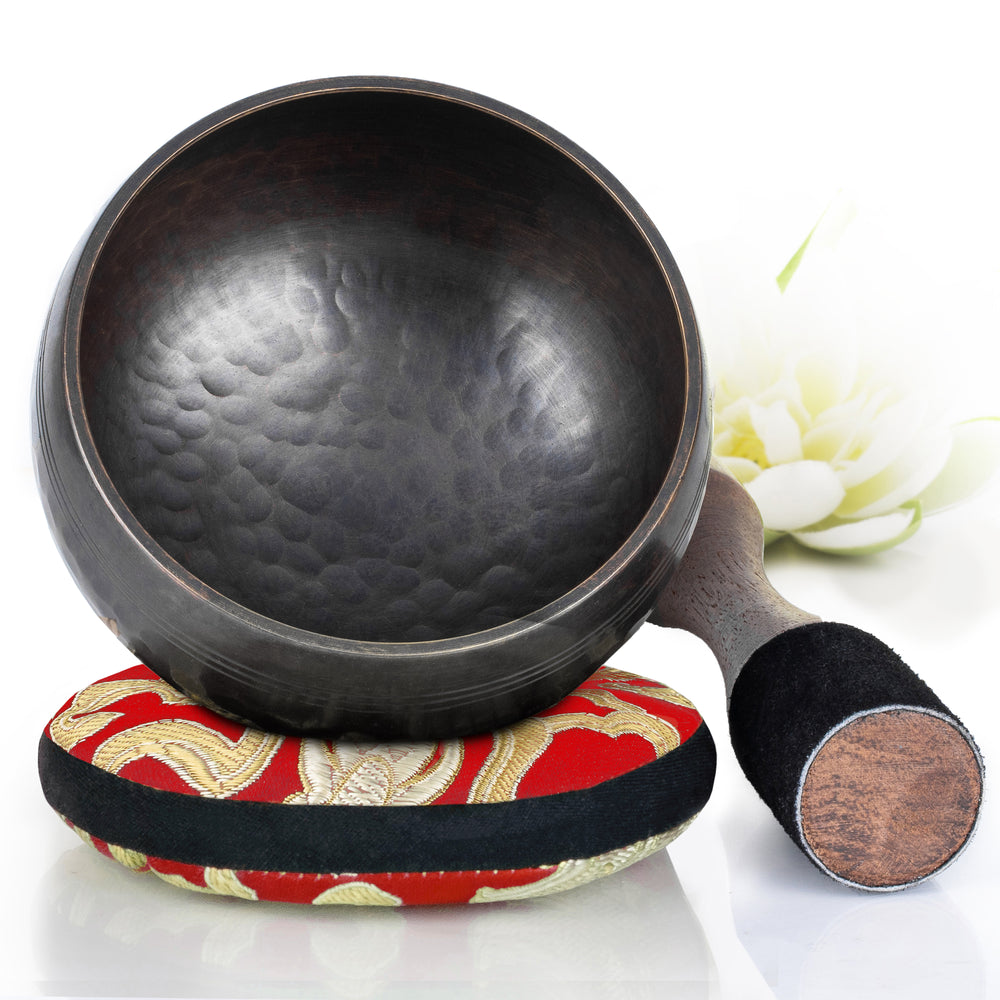 
                  
                    Brown Matte Bowl with Red Pillow ~ Simplicity Pattern Beaten ~ Tibetan Singing Bowl Set Singing Bowl Silent Mind - Silent Mind
                  
                