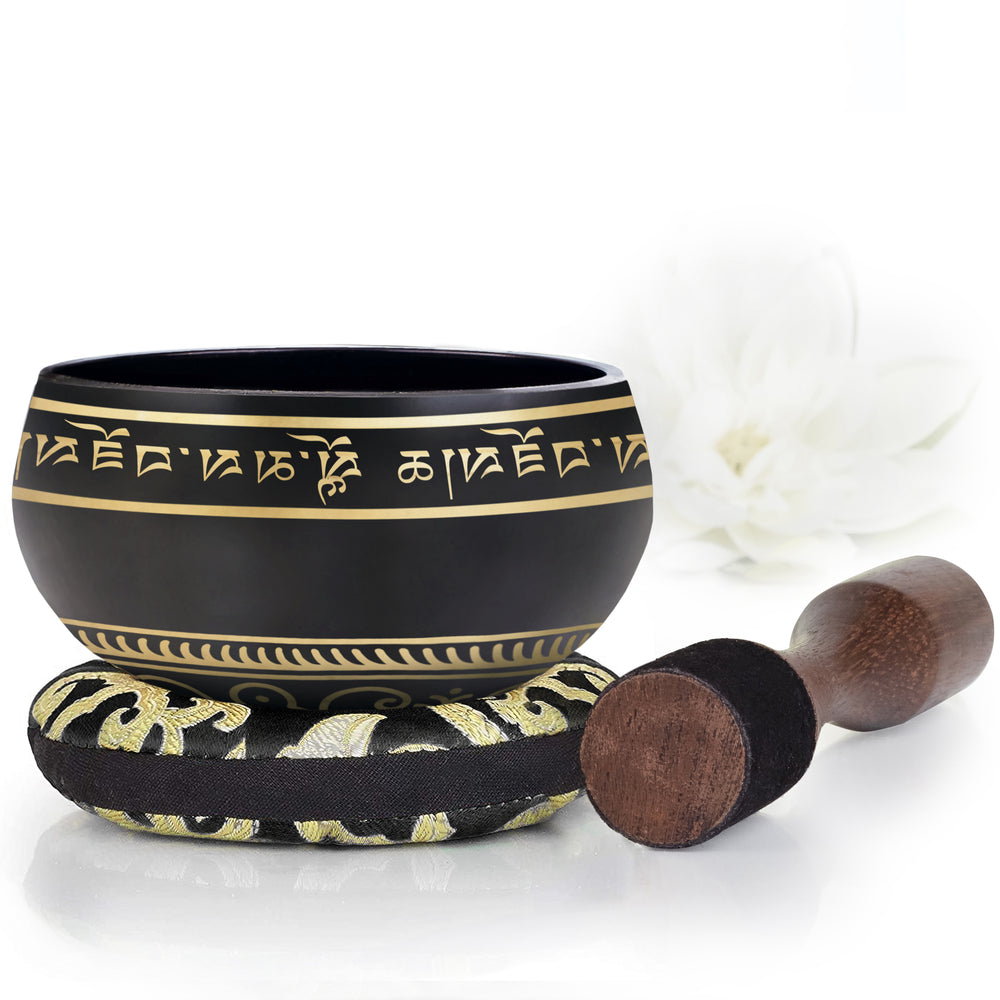 
                  
                    Spring Renewal Bowl ~ Black Bowl with Black Pillow ~ Tibetan Singing Bowl Set Singing Bowl Silent Mind - Silent Mind
                  
                